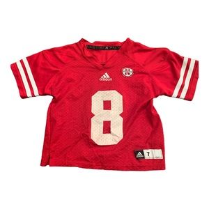 Adidas Nebraska Huskers Jersey Youth Kids Size 7 Large